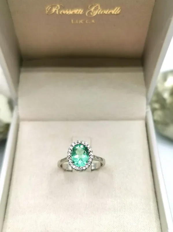 1,42/76ov Colombian Emerald 18k Solid Gold Ring Colombian Emerald Colombian