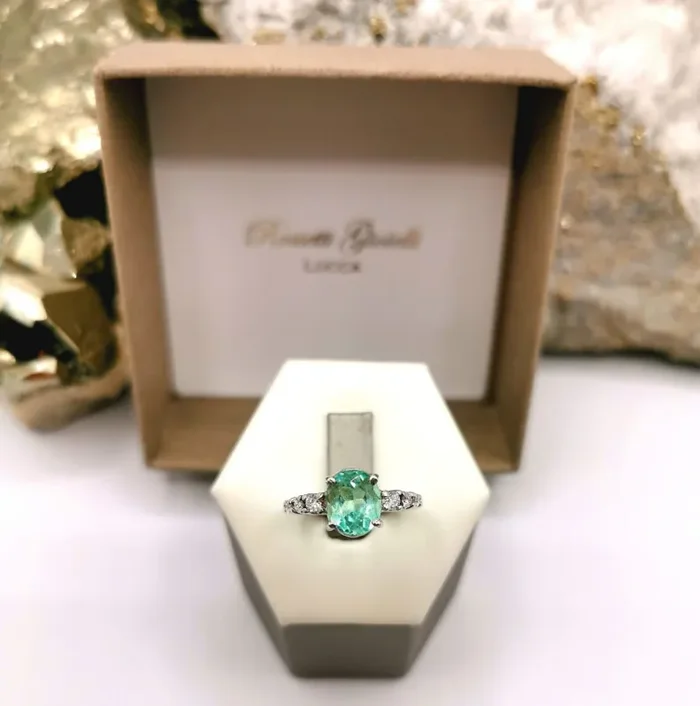 1,94ct 54/76Colombian Emerald 18k Sol Gold Ring Colombian Emerald Colombian