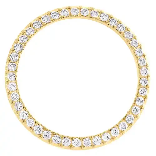 10K Yellow Gold Custom U-Cut Diamond Bezel For Rolex Day-Date 36mm Watch 2.10 CT