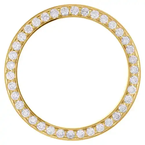 14K Yellow Gold Beadset Diamond Bezel Fits 36mm Rolex DateJust Day-Date 2.52 CT.