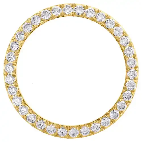 14K Yellow Gold U Shape Diamond Watch Bezel 36mm Rolex DateJust Day-Date 3.57 CT