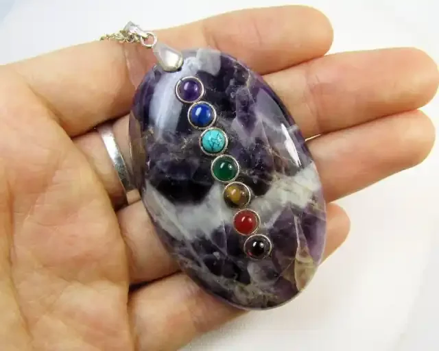150 cts LARGE AMETHYST SEVEN CHARKA MJA 452