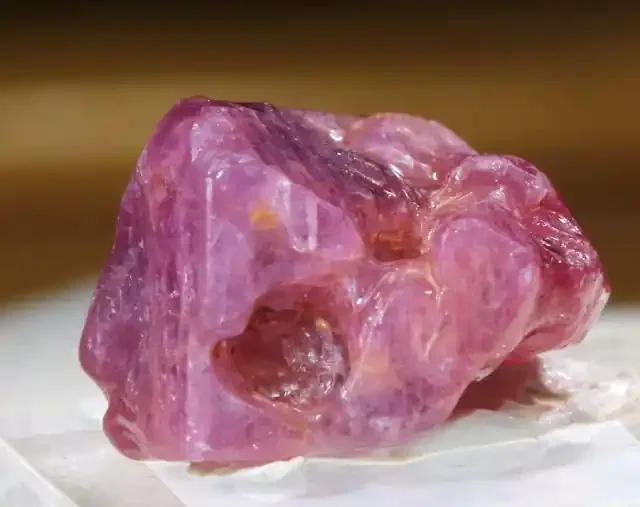 20.64 CTS WINZA ORANGE PINK SAPPHIRE SPECIMEN TBM-1011