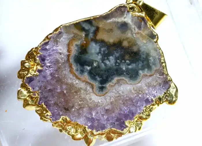 39 CTS URUGUAY AMETHYST STALACTITE PENDANT SG-3342
