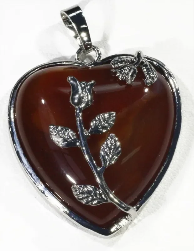 85cts Carnelium heart pendant PPP1216