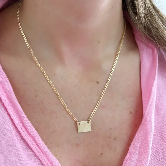 All About You Plate Necklace