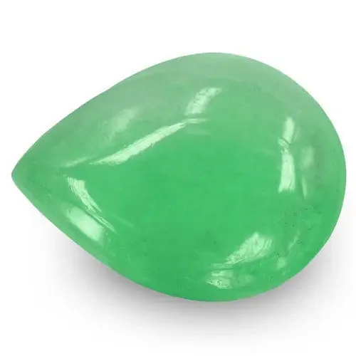 Colombia Emerald, 7.03 Carats, Lively Green Pear