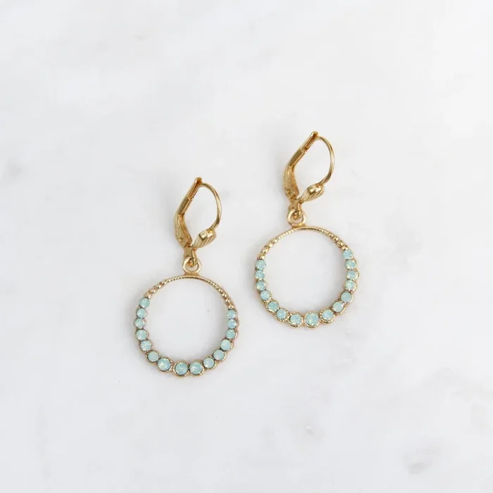 Crystal Hoop Earrings – Pacific Opal