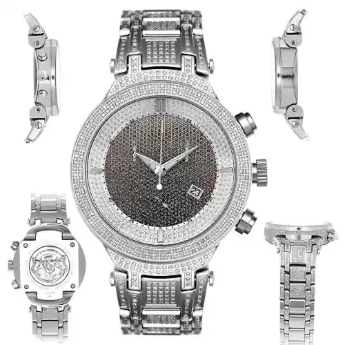 Men‘s Diamond Watch Joe Rodeo Master JJM12 4.75 Ct Illusion Dial