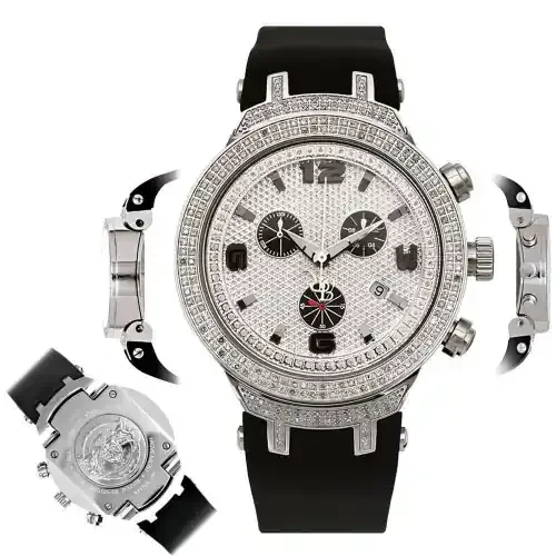 Men‘s Diamond Watch Joe Rodeo Master JJM89 2.20 Ct Chronograph Dial