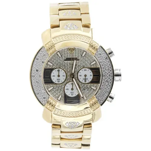 Mens Aqua Master Abruzzo 2 Tone Yellow Steel Diamond Watch 45MM W 96 0.25 Ct.