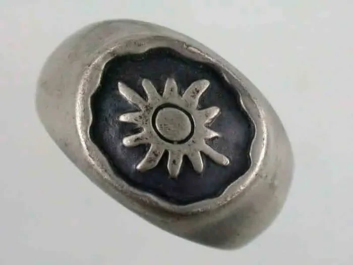 NATURAL PEWTER RING SIZE 15 PE12