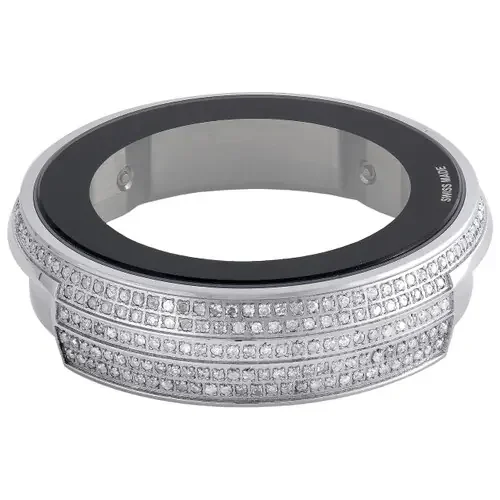 New Custom Steel And Genuine Diamond Bezel Case for I Gucci Digital Watch 3.5 Ct