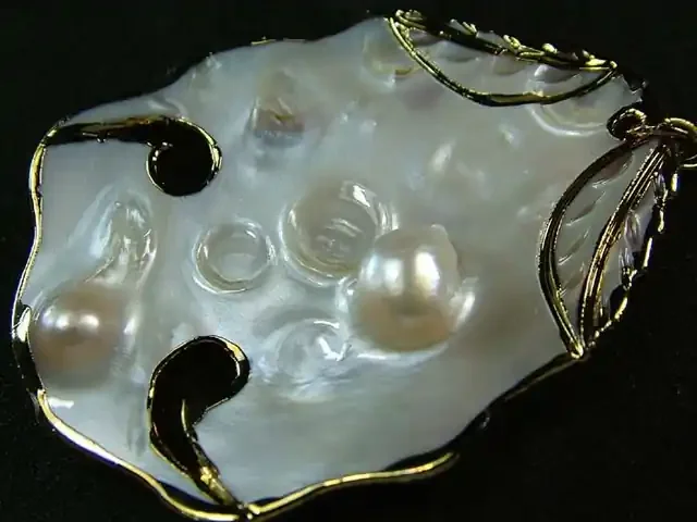 PEARL SHELL PENDANT 58 CTS [MX2081 ]