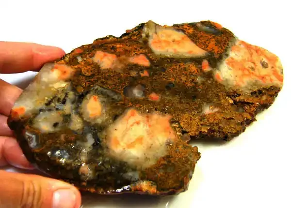 ROUGH AUSSIE TWO TONEJASPER SLAB TO POLISH 208 GRAMS MY 658