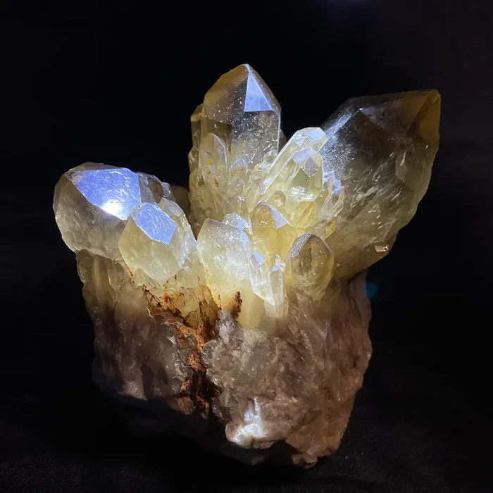 Self-Standing Golden Kundalini Quartz Citrine, Democratic Republic of Congo, Lwena, Congo Citrine