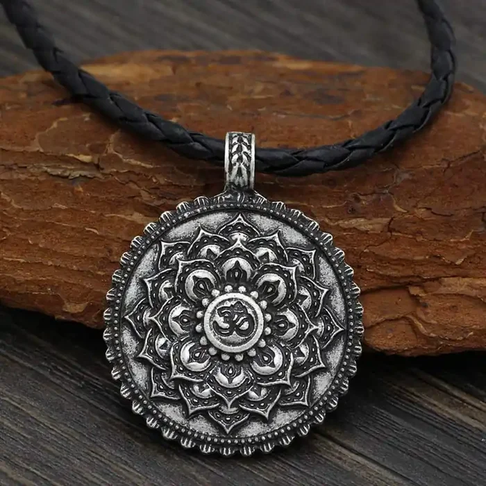 Six True Words Love Peace Flower Pattern Necklace (Extra 35% Off USE CODE FS35)
