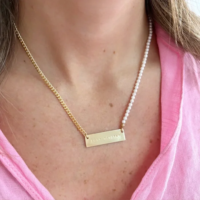 The Mantra Mix Plate Necklace