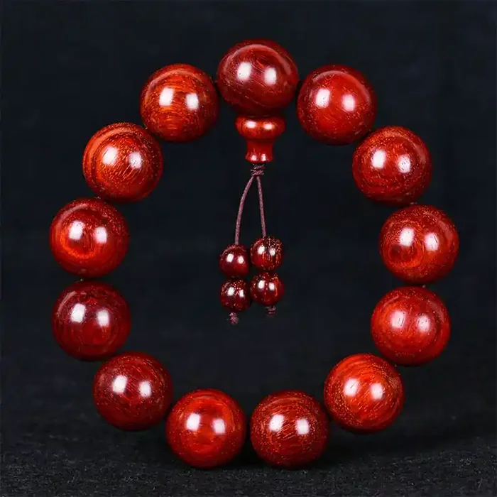 Tibetan Small Leaf Red Sandalwood Balance Bracelet (Extra 30% Off USE CODE FS30)