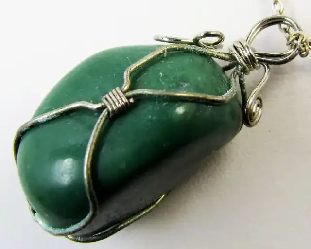 wire wrap AVENTURINE PENDANTS MJA 295